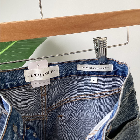 Denim Forum The Joni Loose Long Short - Picture 4 of 5